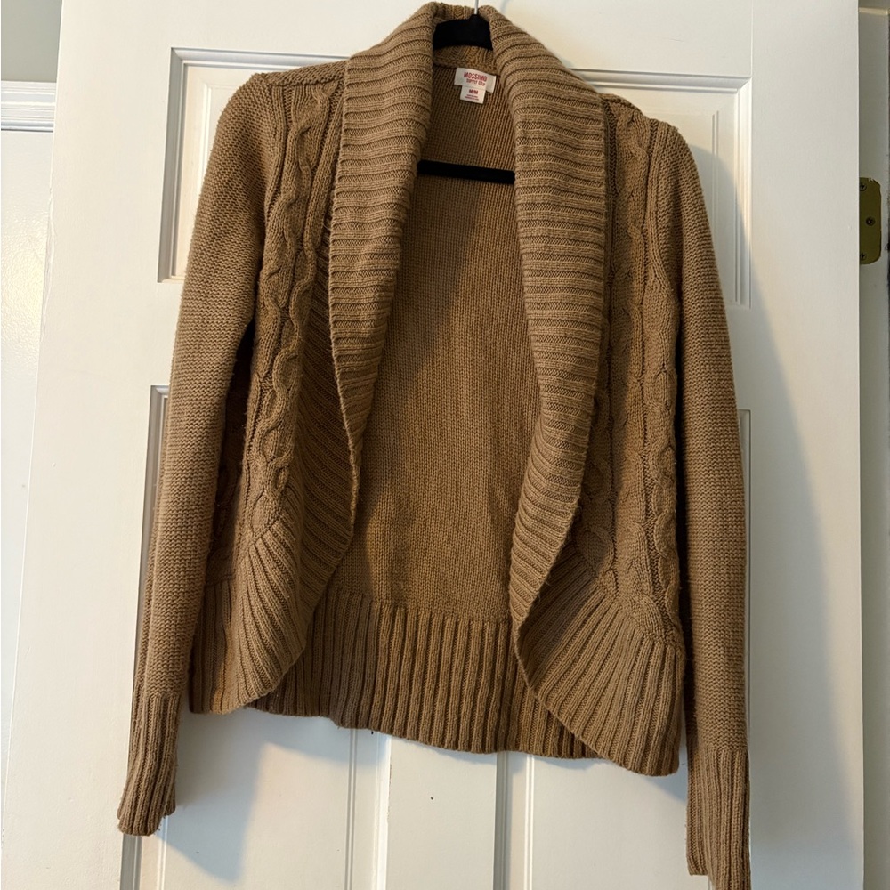 Mossimo Cozy Tan Cable Knit Sweater